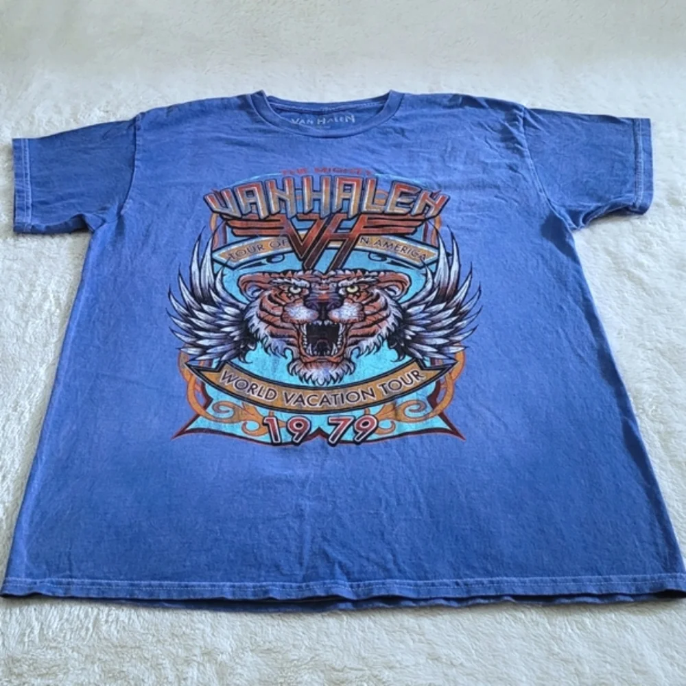 Van Halen🎶 "Tour of N. America World🌎 Vacation Tour 1979" Graphic Tee👕 - NWT - Picture 9 of 10